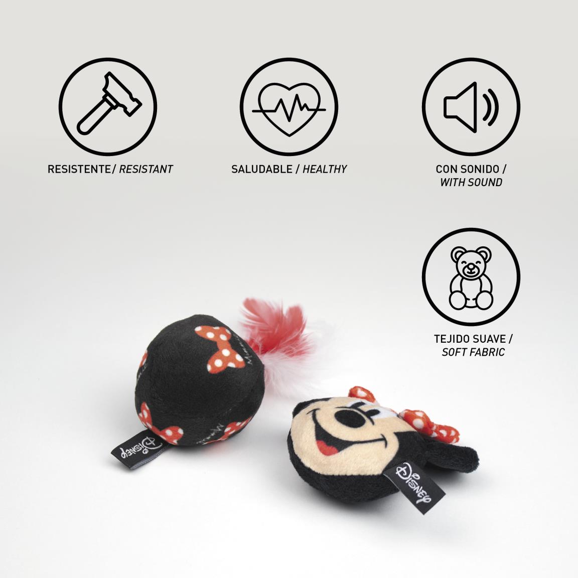 JUGUETE GATO 2 PIEZAS MINNIE - DISNEY - VITAL FUN - Imagen 2