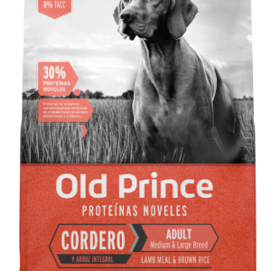 Old Prince Cordero y Arroz Adulto mordida mediana y grande